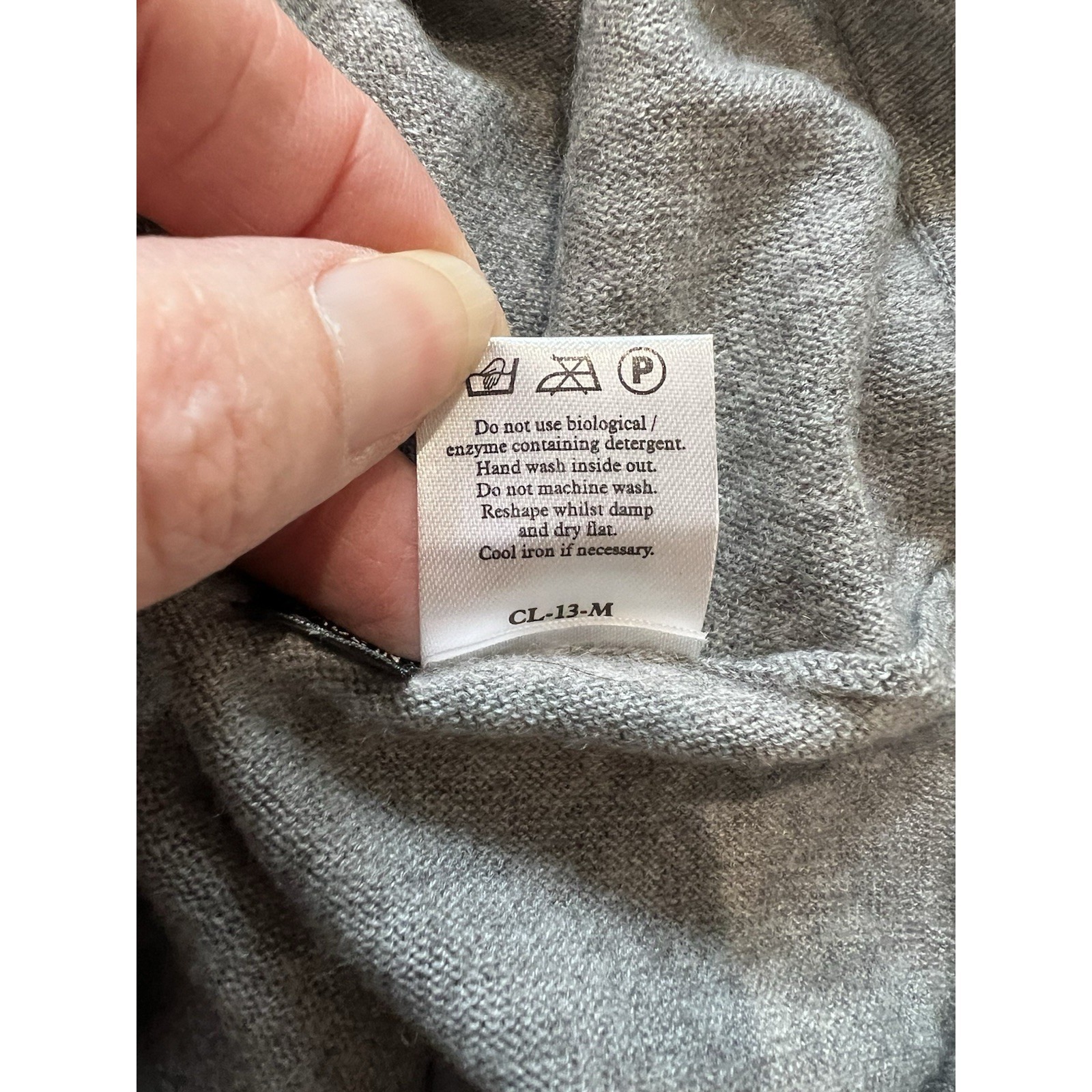 N.Peal Cashmere & Silk Sweater Dress Gray Quiet Luxury Minimalist Classic Soft — image 6 of 7